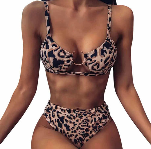 Traje De Baño Bikini Cintura Alta Sexy Playa Brasileño Mujer