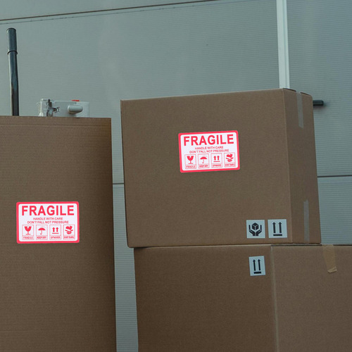 1000 Etiquetas De Envío Frágiles, Pegatinas Para El Cuidado