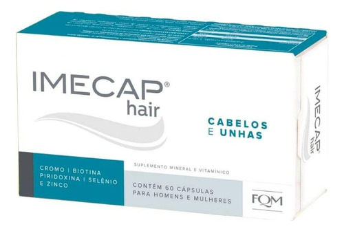 Kit Imecap Hair Cabelos E Unhas Com 10un De 90 Cápsulas Cada