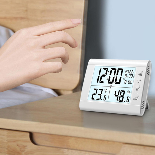 Reloj Despertador Digital Higrómetro Termómetro Reloj De