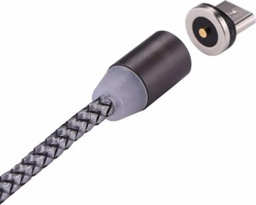 Cable Magnetico Usb Tipo C Punta Imantada 360 Negro