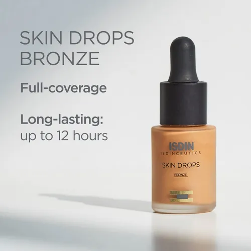 Base De Maquillaje Isdin Skin Drops Bronze Para Piel Mediana