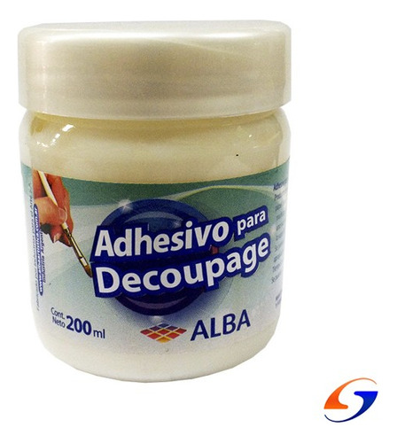 Adhesivo Decoupage Alba 200gr. Serviciopapelero