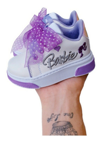 Tenis Niña Linda Coleccion Infantil Barbie De Gran Calidad