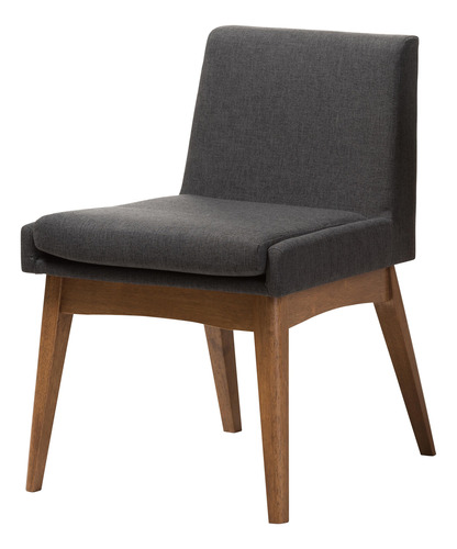 Baxton Studio Nexus Silla De Comedor De Madera De Nogal Con.