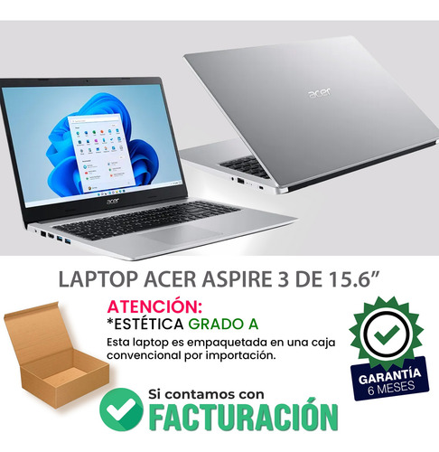 Laptop Acer Aspire 15.6 Core I5 12th 16gb Ram 512gb Ssd Plateado (Reacondicionado)