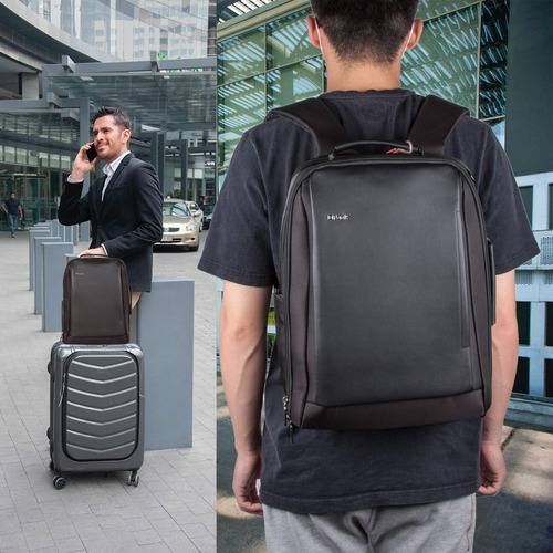 Opack Rfid Business - Mochila Para Laptop De 15.6 Pulgadas,. Color Negro (1)