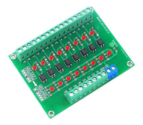 1 Unidad Dst-1r8p-n Optoacoplador 8 Canal 24v 5v Modulo