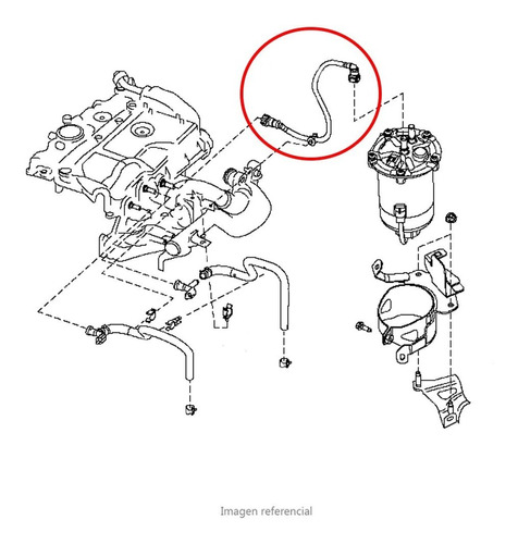 Manguera Filtro Combustible Nissan Np300 Original