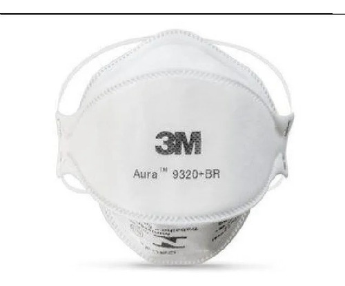 Imagem 6 de 6 de Máscara De Proteção 3m Aura Pff-2 9320 Branca N95 Imediato