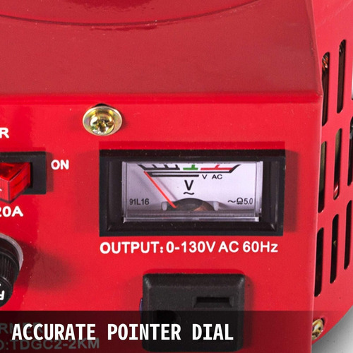 Transformador Variable 2000 Va 110v, 0-130v Regulador
