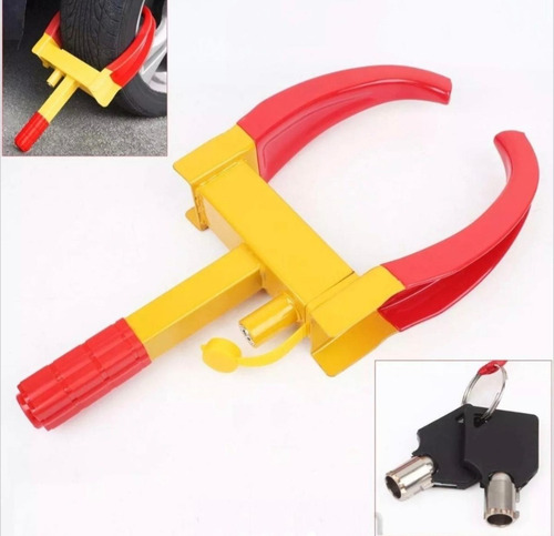 Traba Rueda Pitbull Metal Anti Robo Redondo Tecnotiendar&r