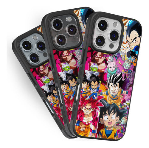 Funda Dragon Ball Daima Goku Vegeta Super Saiyan 4 Anime Negro Iphone 7