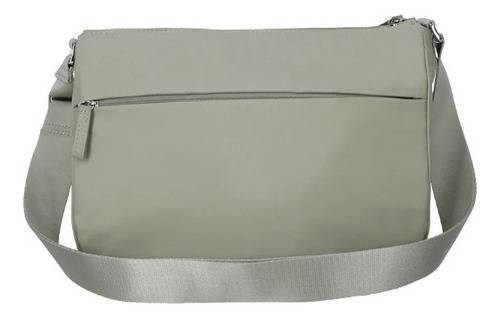 Bolsa Nueva Original Samsosonite Move Bandolera Verde Lisa Níquel Verde