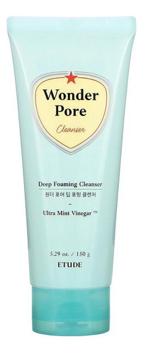 Etude House] Wonder Pore Deep Foaming Cleanser 150 g Tiempo de aplicación Día/noche Tipo de piel Todo tipo de piel