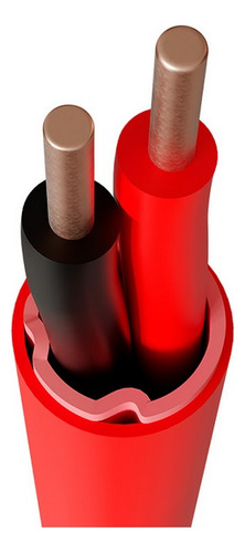 Rollo Cable Fplr Alarma Nexxt 18awg 100% Cobre Cmr Rojo 305m