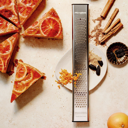 Rallador Zester Microplane Dual Blade Grueso Fino Sin Mango Acero Inoxidable Original Usa