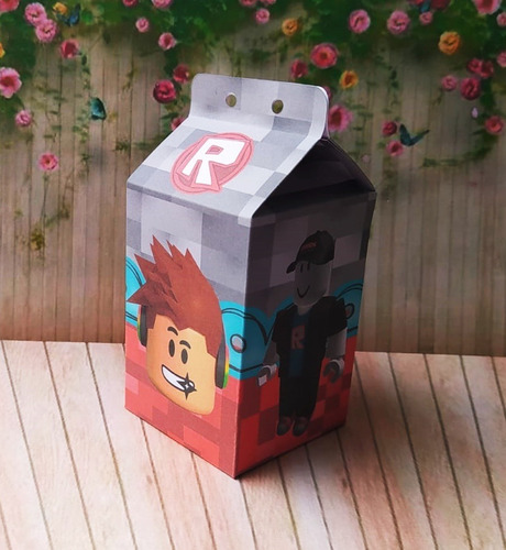 Imagem 2 de 2 de 10 Caixas Milk Lembrança Festa Roblox Menino