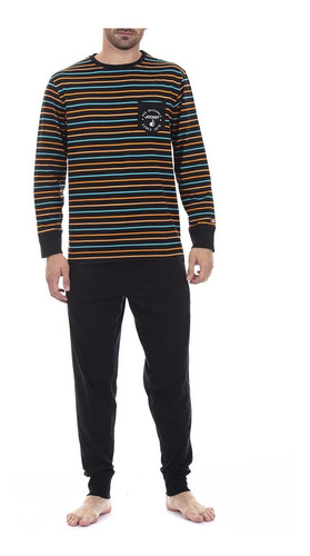 Pijama Hombre Jockey Rayas Cotton