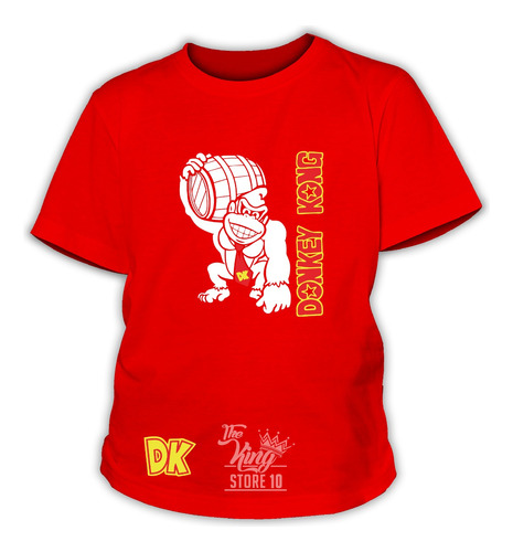 Polera De Niño, Donkey Kong, Videojuego, Arcade, Clásico