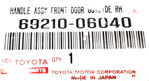 Imagen 4 de 5 de Manilla Externa Derecha Toyota Fortuner Hilux Kavak Corolla