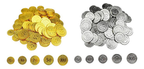 .. 100 Unids Fichas De Poker 5 10 20 50100 Monedas Piratas