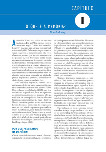 Memória, de Baddeley, Alan. Editorial Artmed Editora Ltda., capa mole em português, 2010