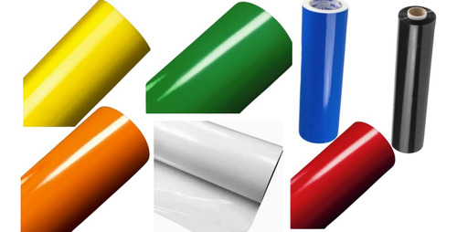 Plástico Adesivo Rolo 45cmx10m Envelopamento Móveis Lavável Cor Laranja