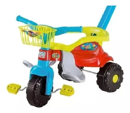 Motoca Infantil Velotrol Tico Tico Vermelho Menino Triciclo