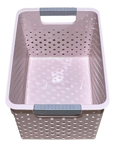 Imagen 4 de 4 de Cesta Organizador Plástico Hogar Baño Lavandería Rectangular