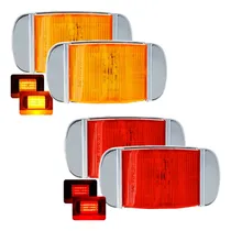 Comprar Par Plafones 14 Led Lateral Camion Trailer Bisel Cromado