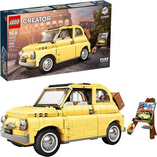 Coche Para Montar Lego, Fiat 500, Kit De 960 Piezas