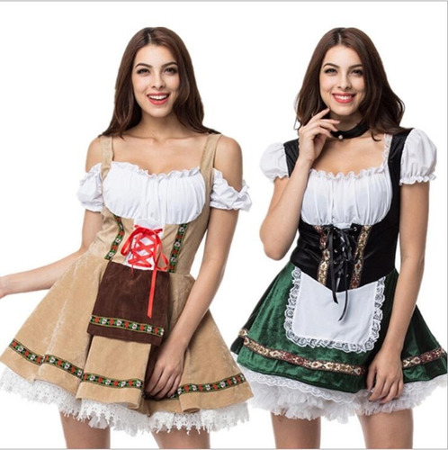 Fantasia Feminina Vestido Frida Alema Oktoberfest Blumenau R 219 00 Em Mercado Livre