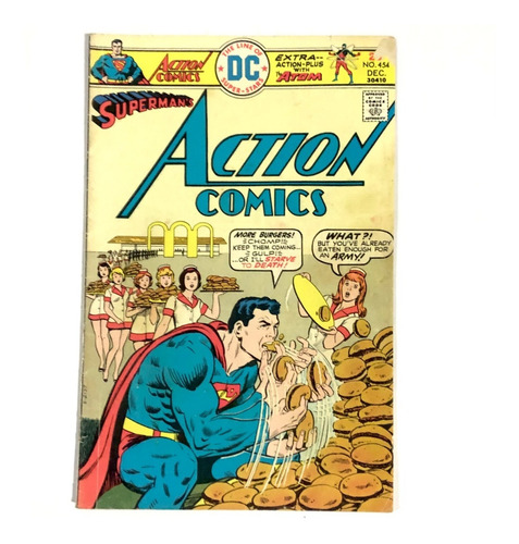 Superman Action Comics #454 - Dc Comics 1975 Inglés (Usado)