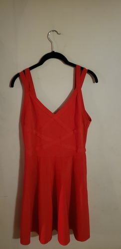 Vestido Corto Marca Guess Original Rojo Talla L