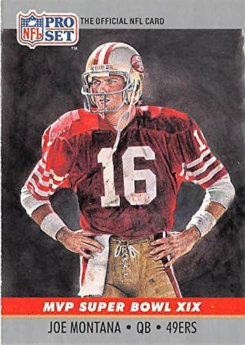 Tarjeta De Fútbol De Joe Montana (san Francisco 49ers) 1990 