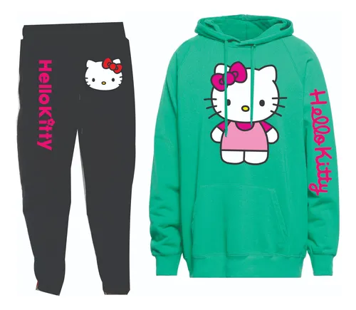 Conjuntos Sudadera Jogger+hoodie Hello Kitty