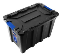 Comprar Caja Plástica Apilable Para Almacenamiento De 55l Negra