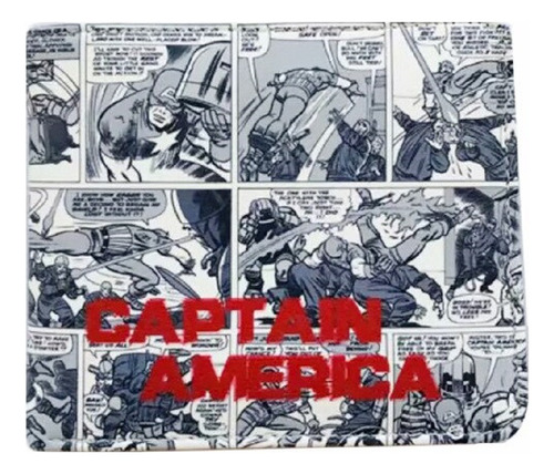 Billetera Capitán América Full Impresión Digital 3d
