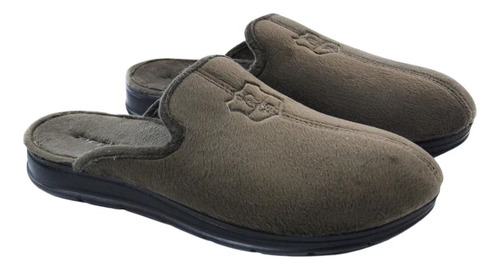 Pantufa Pegada Atoalhada Masculina Confortável - Preto