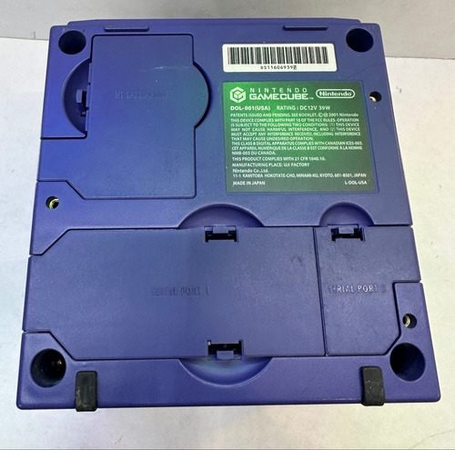 Consola Nintendo Gamecube Morado Indigo Original Completa