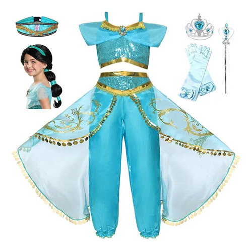 Disfraz De Princesa Para Niños, Disfraz De Baile De Aladdin