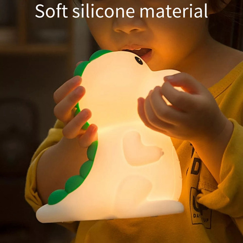Luz Noturna Led Ajustável Em Forma De Dinossauro De 3 Unidad