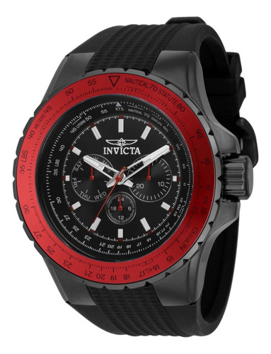 Reloj Invicta 39303 Negro Hombres Color del bisel Rojo