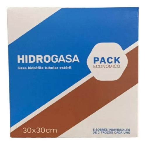 Hidrogasa 30x30cm Pack Económico 5 Sobres De 2 Trozos C/u