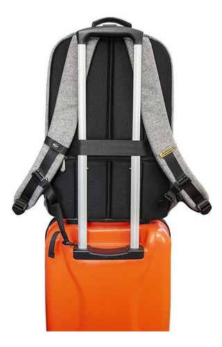 Mochila Skypeak 17 Pulg Gris Cierre Magnético Nett-115gr Gris