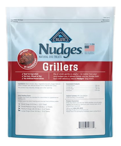 Golosinas Naturales Para Perros Nudges Grillers Con Auténtic