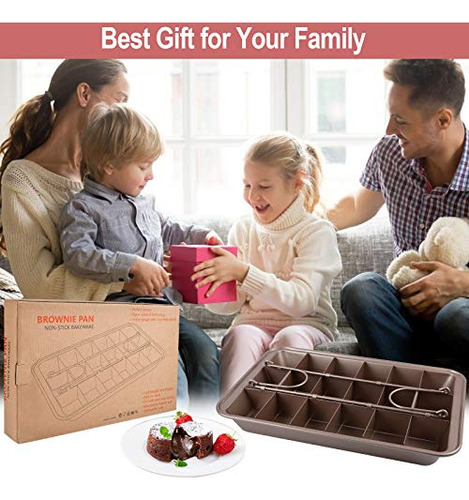 Molde Para Brownie Con Separadores, Moldes Antiadherentes Pa