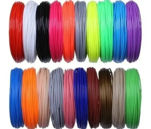 Refil Filamento Pla Kit 20 Cores 100m Caneta 3d Impressora Outro - foto 1