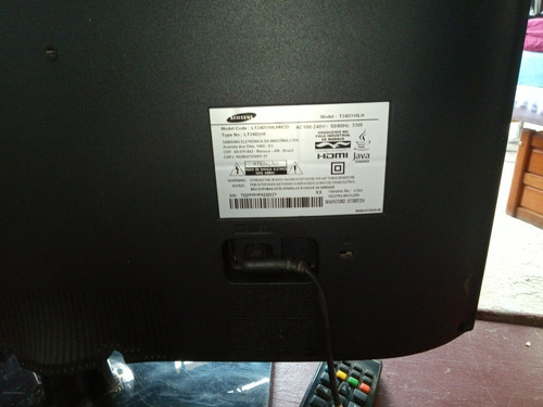Imagem 8 de 10 de Tv Samsung 24 Model T24d310lh. Problema No Vertical Ver Foto